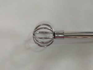Ponteira Para Varao de Cortina 19mm - Globo Cromado