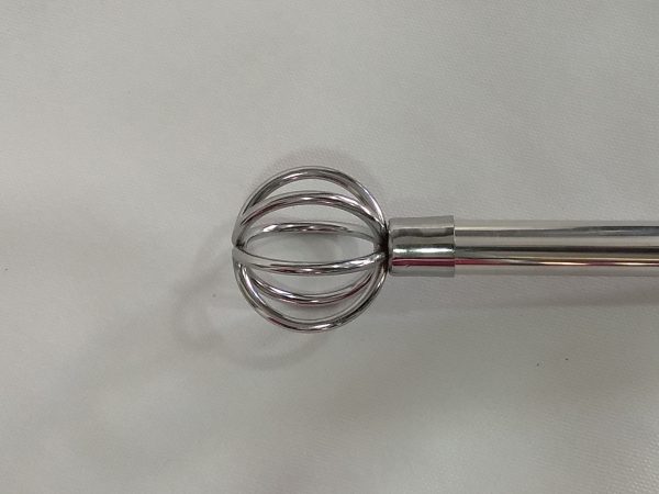 Ponteira Para Varao de Cortina 19mm - Globo Cromado