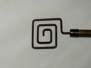 Ponteira Para Varao de Cortina 19mm - Geométrica ouro velho