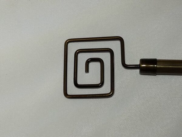 Ponteira Para Varao de Cortina 19mm - Geométrica ouro velho