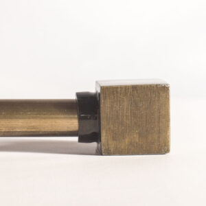Ponteira Para Varao de Cortina 28mm - Cubo ouro velho