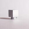 Ponteira Para Varao de Cortina 28mm - Cubo cromado